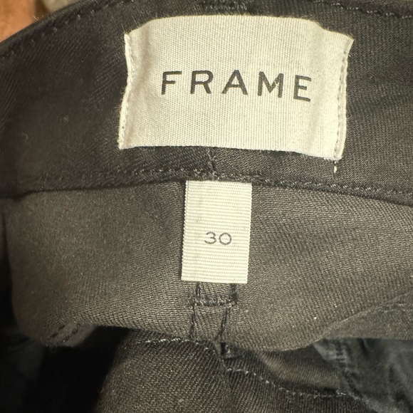 FRAME "Le Crop Mini Boot" mid rise metallic bootcut Jeans in Mohagany NWT - Picture 6 of 6